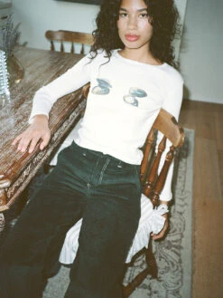 Dana Long Sleeve Tee - Clams -Fashion Shop 000191160005 lisa says gah table clam tee