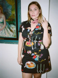 Alexa Shirtdress - Set The Table Caviar -Fashion Shop 000191170015 lisa says gah table dress mini black