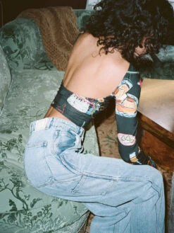 Rowan Top - Set The Table Caviar 21 Rowan Top - Set The Table Caviar -Fashion Shop 000191190014 lisa says gah table backless top black