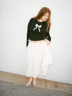 Maddie Tee - Black -Fashion Shop 000203870009 les miss bow top black