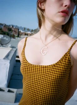 Initial Necklace - Clear