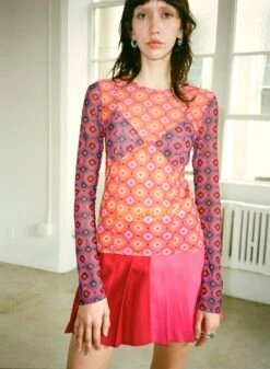 Sur Top - Red Hot Floral Mix -Fashion Shop 100382720003