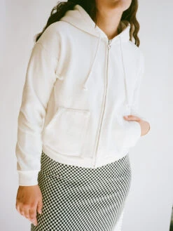 Rosie Zip Up - Ivory