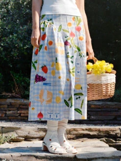 Maeve Midi Skirt - Picnic Alfresco -Fashion Shop 2A7A0548 lisa says gah picnic maeve skirt