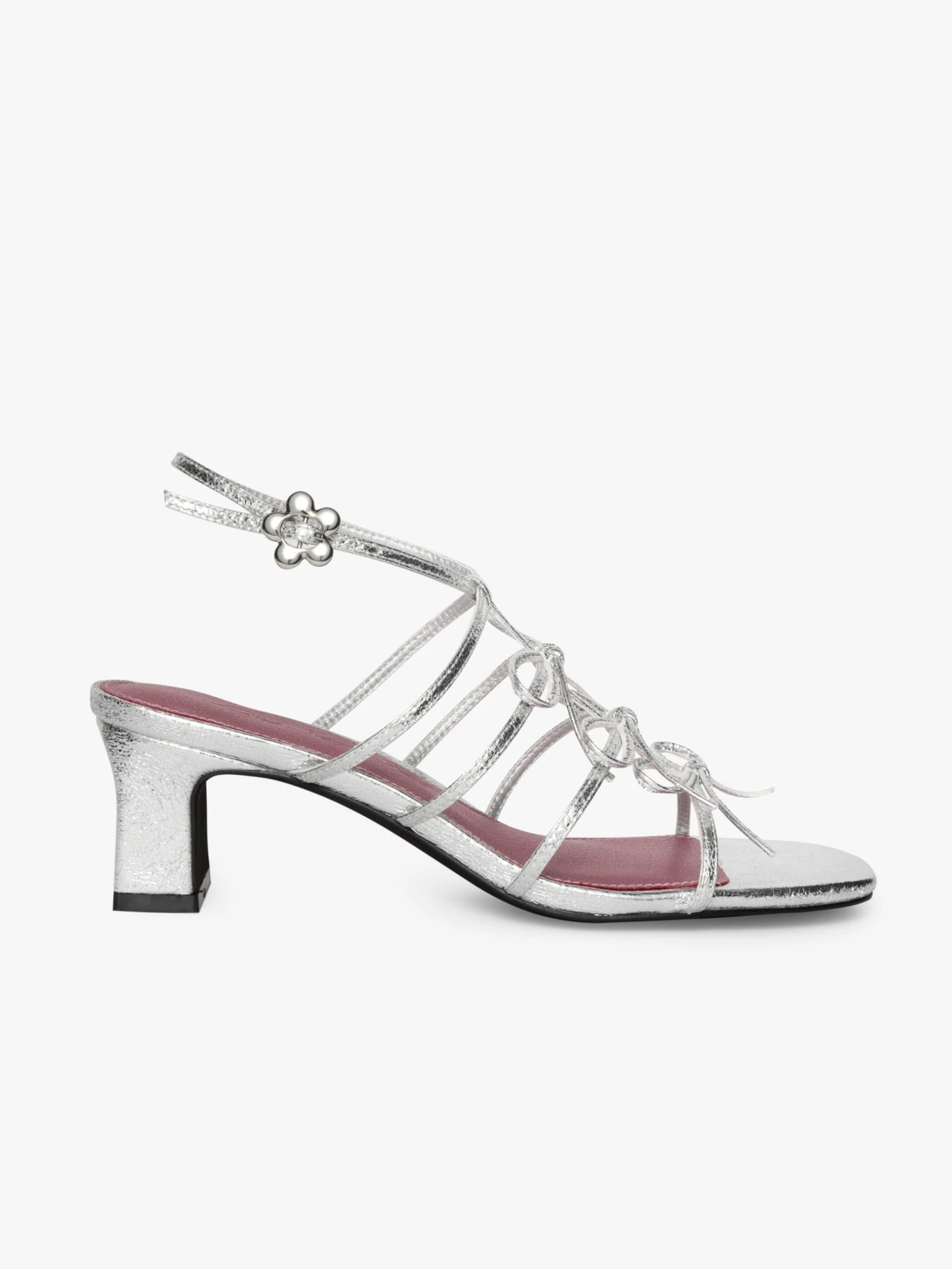 Carrie Bow Sandal - Silver/Pink 6 Carrie Bow Sandal - Silver/Pink - Image 4