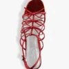 Carrie Bow Sandal - Red/Silver