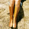 Simone Knee High Boot - Coffee/Camel Leather -Fashion Shop ERIN354 040 lisa says gah simone boot brown