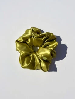 Giant Satin Scrunchie - Chartreuse