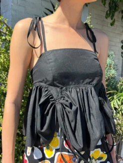 Butterfly Blouse - Black -Fashion Shop IMG 0089 ella mae top black