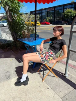 Alex Tee - Nero 15 Alex Tee - Nero -Fashion Shop IMG 0158 lisa says gah italian summer shorts black