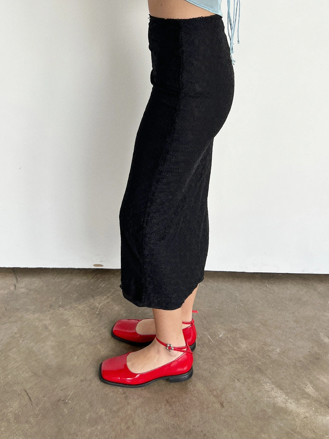 Pippi Lace Midi Skirt - Black 5 Pippi Lace Midi Skirt - Black - Image 3