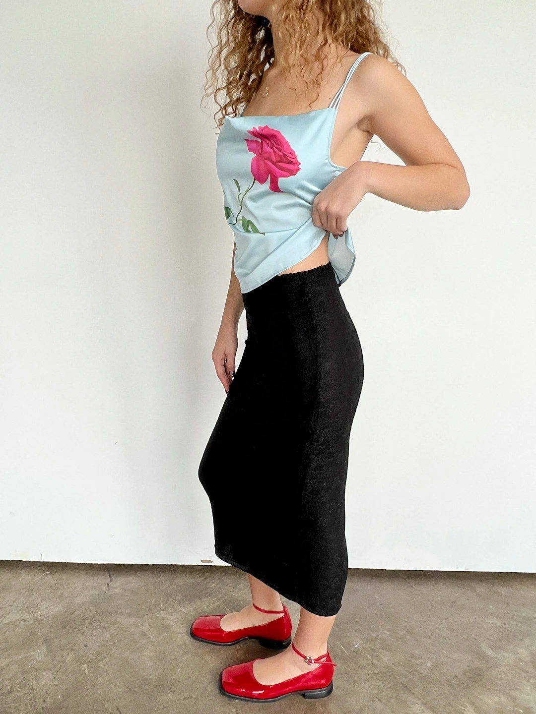 Pippi Lace Midi Skirt - Black 7 Pippi Lace Midi Skirt - Black - Image 5