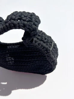 Hvisk Crochet Bag - Paved Black -Fashion Shop IMG 0335 hvisk bag black crochet