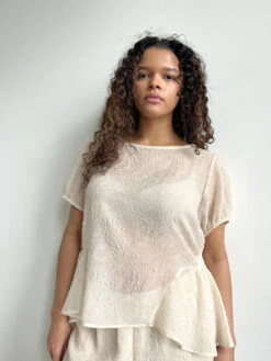 Petra Blouse - Cashew Rosette -Fashion Shop IMG 0635 lisa says gah spring petra blouse cream