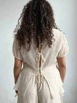 Petra Blouse - Cashew Rosette -Fashion Shop IMG 0659 lisa says gah spring petra blouse cream