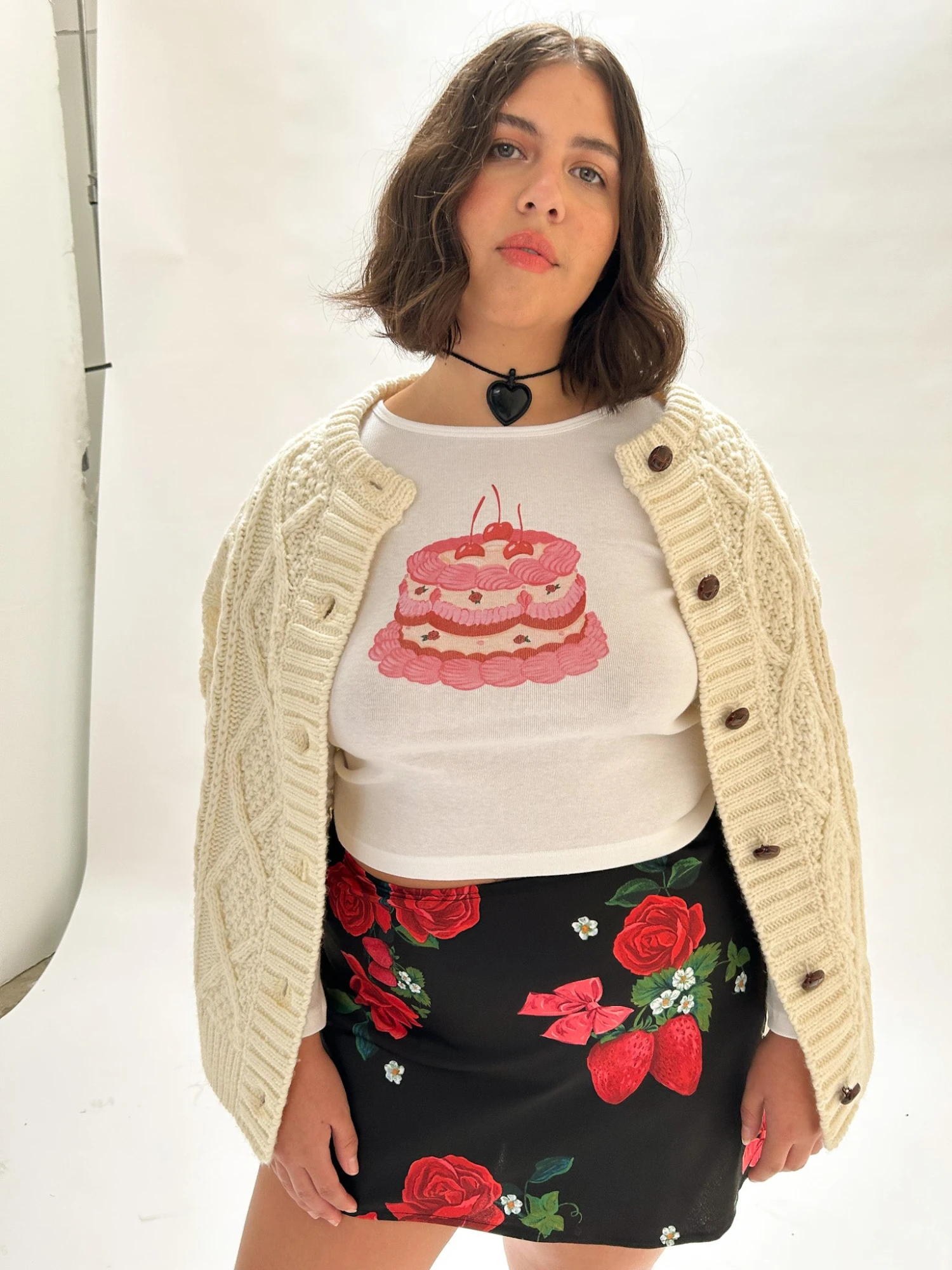 Dana Long Sleeve Tee - White/Cake 7 Dana Long Sleeve Tee - White/Cake - Image 5