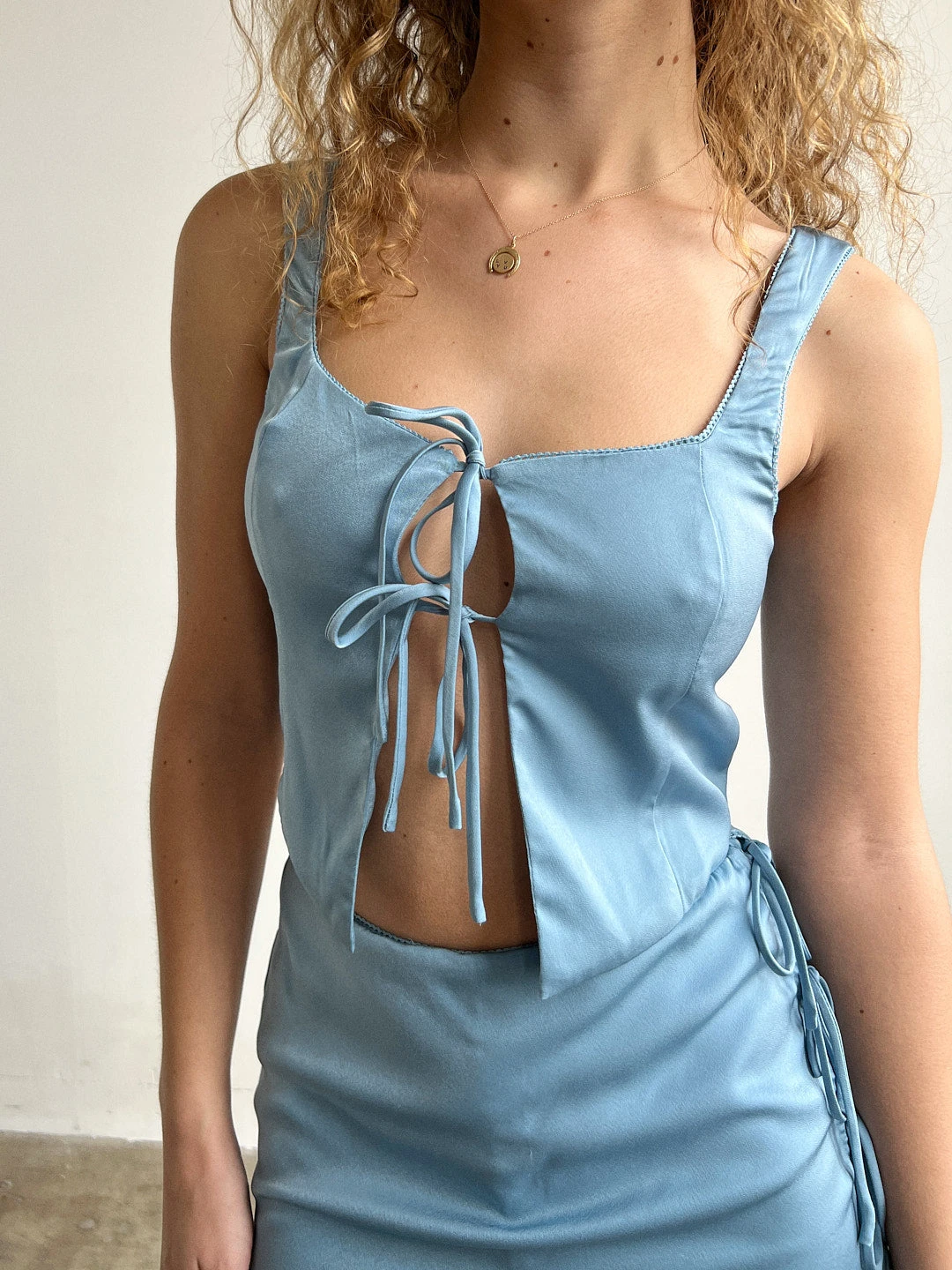 Natalia Corset - Powder Blue 7 Natalia Corset - Powder Blue - Image 5