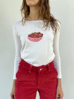Dana Long Sleeve Tee - Cherry Bowl -Fashion Shop IMG 0737 lisa says gah cherry tee