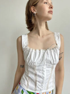 Delilah Top - White 13 Delilah Top - White -Fashion Shop IMG 0807 nia corset top white