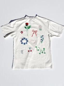 Love Objects Short Sleeve Tee - Off White -Fashion Shop IMG 1007 damson madder graphic tee