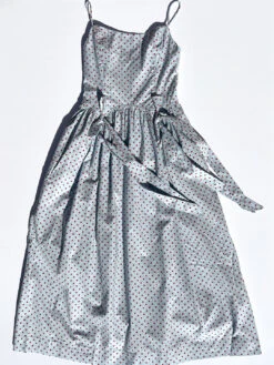 Penelope Midi Dress - Blue & Red Spot 13 Penelope Midi Dress - Blue & Red Spot -Fashion Shop IMG 1017 damson madder dress bow blue