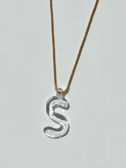 Little Monogram Necklace N-Z - Clear