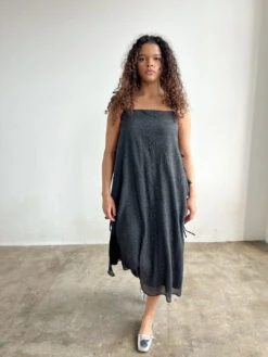 Mar Tie Midi Dress - Black Rosette -Fashion Shop IMG 1332 lisa says gah spring mar dress black