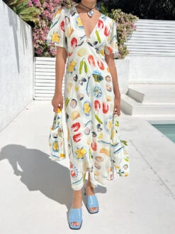 Grace Dress - Tapas Ivory -Fashion Shop IMG 1376 lisa says gah tapas dress white