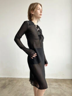 Alva Tunic - Black -Fashion Shop IMG 1664 nia dress black