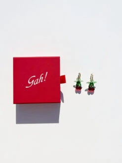 Cherry Hoops - Red 11 Cherry Hoops - Red -Fashion Shop IMG 1695 lisa says gah cherry earrings red