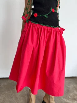 Dancer Skirt - Red -Fashion Shop IMG 1697 allina liu collab ballet skirt red