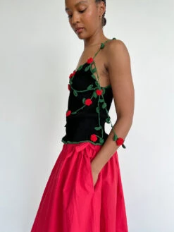 Vines Top - Black -Fashion Shop IMG 1703 tyler mcgillivary tank rose black