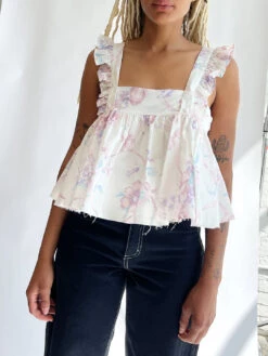 The Ruffle Apron Top - Ribbon Dancer