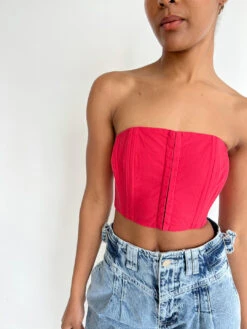 Arke Bustier - Red -Fashion Shop IMG 2133 allina liu bustier corset red
