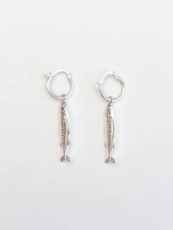 Anchovy Earrings - Silver