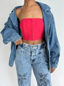 Arke Bustier - Red -Fashion Shop IMG 2165 allina liu bustier corset red