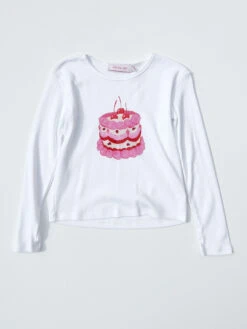 Dana Long Sleeve Tee - White/Cake