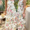 Shisa Linen Maxi Dress - Floral -Fashion Shop IMG 2574 tach dress floral