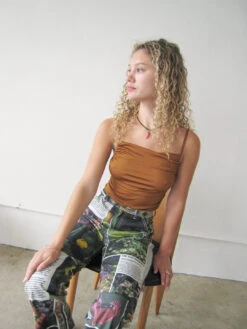 Sheila Top - Camel -Fashion Shop IMG 2797digi rita row tank brown