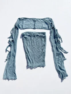 Mariposa Lace Box Bolero Set - Delicate Blue 13 Mariposa Lace Box Bolero Set - Delicate Blue -Fashion Shop IMG 2871 find me now top blue bow