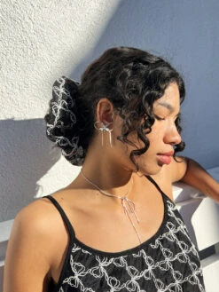 Bows Earrings - Silver -Fashion Shop IMG 3075 lisa says gah bow accessory b66ce922 6e31 4945 a640 35412407da0a