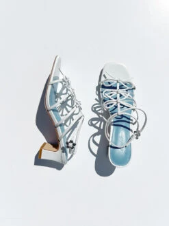 Carrie Bow Sandal - Cloud/Sky -Fashion Shop IMG 3199 lisa says gah heel bow white