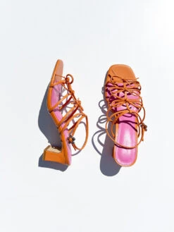 Carrie Bow Sandal - Creamsicle/Rouge 18 Carrie Bow Sandal - Creamsicle/Rouge -Fashion Shop IMG 3217 lisa says gah heel bow orange