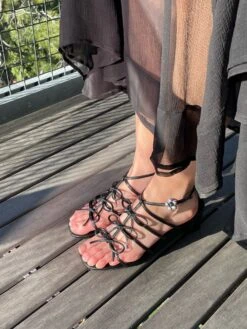 Carrie Bow Sandal - Black -Fashion Shop IMG 3276 71531e7a 5f90 4572 ba36 07d13aee76bb