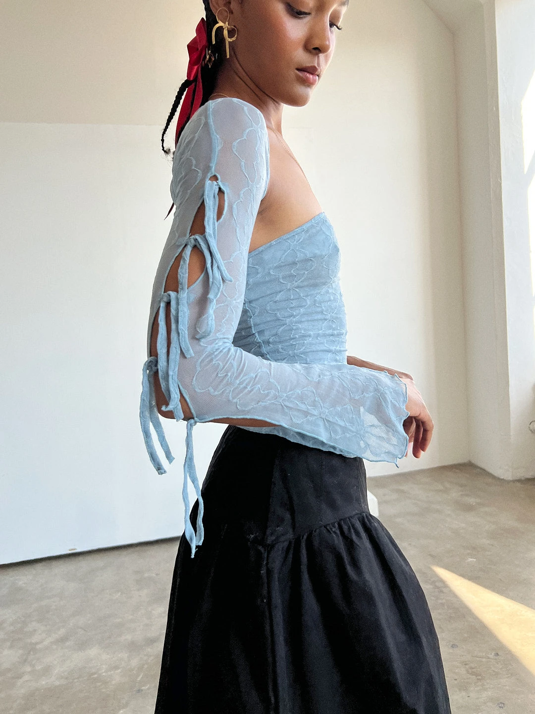 Mariposa Lace Box Bolero Set - Delicate Blue 9 Mariposa Lace Box Bolero Set - Delicate Blue - Image 7