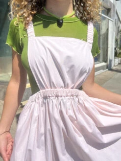 Kim Apron Dress - Peony -Fashion Shop IMG 3495 toit volant dress pink