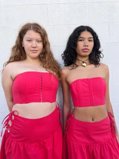 Arke Bustier - Red -Fashion Shop IMG 3536 allina liu bustier corset red