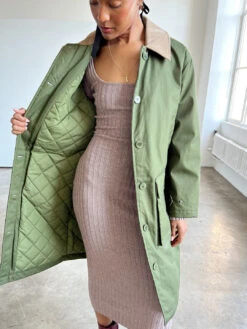 Thinking Mu Filomena Coat - Green -Fashion Shop IMG 3716 thinking mu coat green