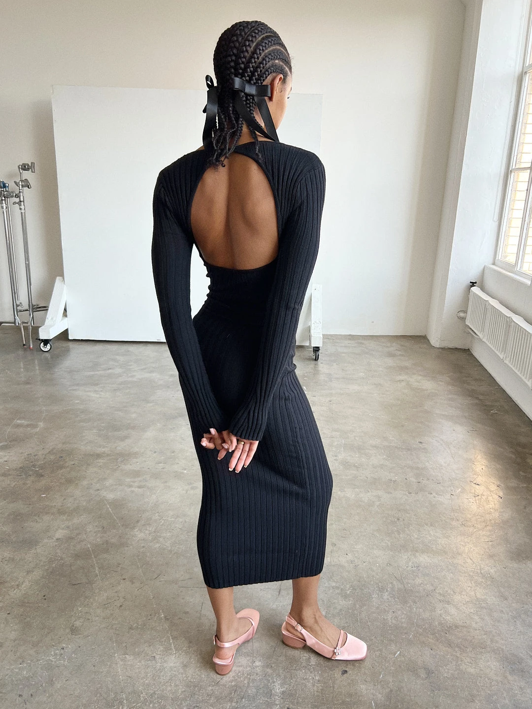 Tanya Sweater Dress - Black 7 Tanya Sweater Dress - Black - Image 5