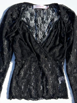 Francine Top - Caviar Lace -Fashion Shop IMG 3786 lisa says gah prefall top black